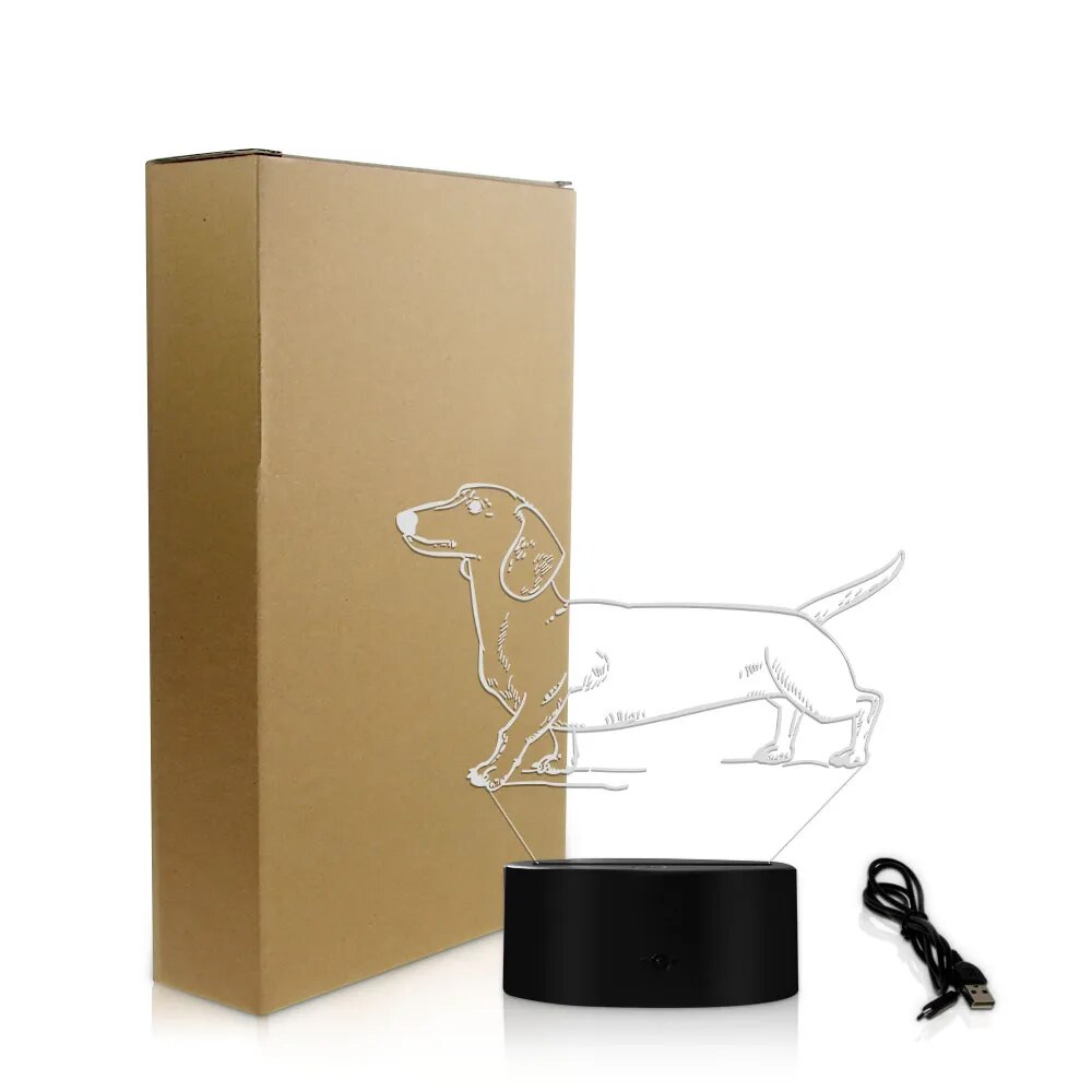 Dachshund 3D Light