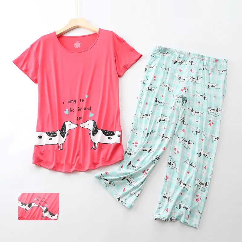 Women s Dachshund Pyjamas Set