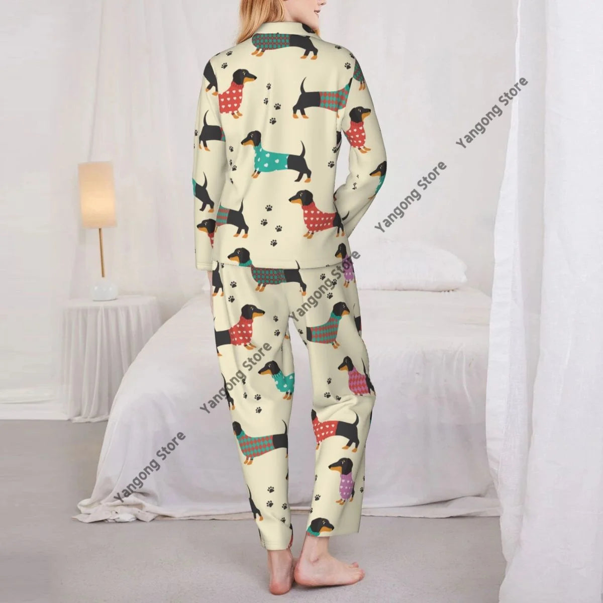Women Dachshund Pyjamas Set