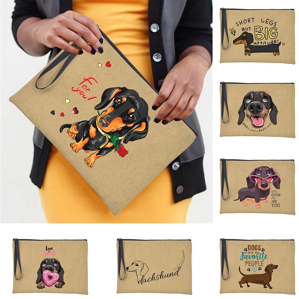 Dachshund Makeup Bag