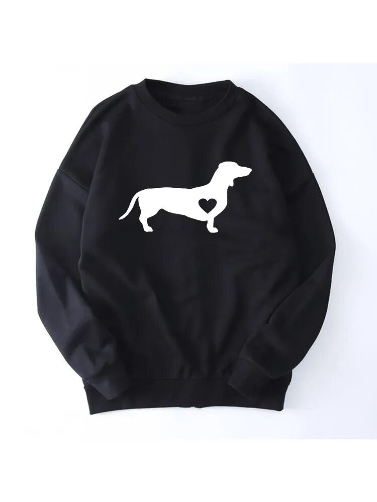 Dachshund Print Female Sweatshirt