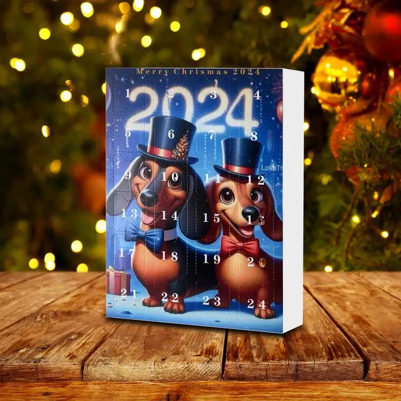 Dachshund Dog Pendant Advent Calendar
