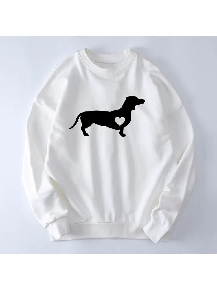 Dachshund Print Female Sweatshirt