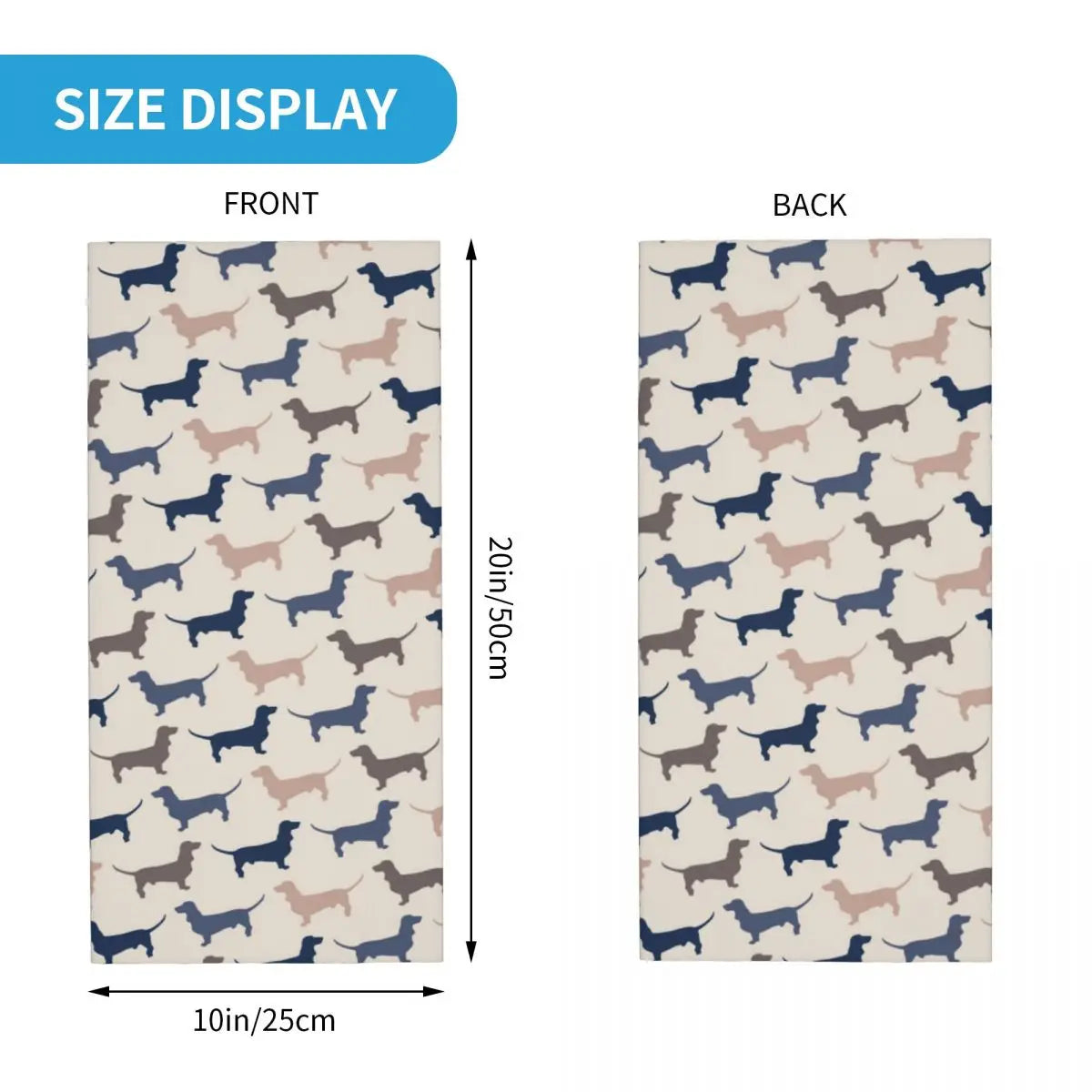 Dachshund Bandana Neck Warmer