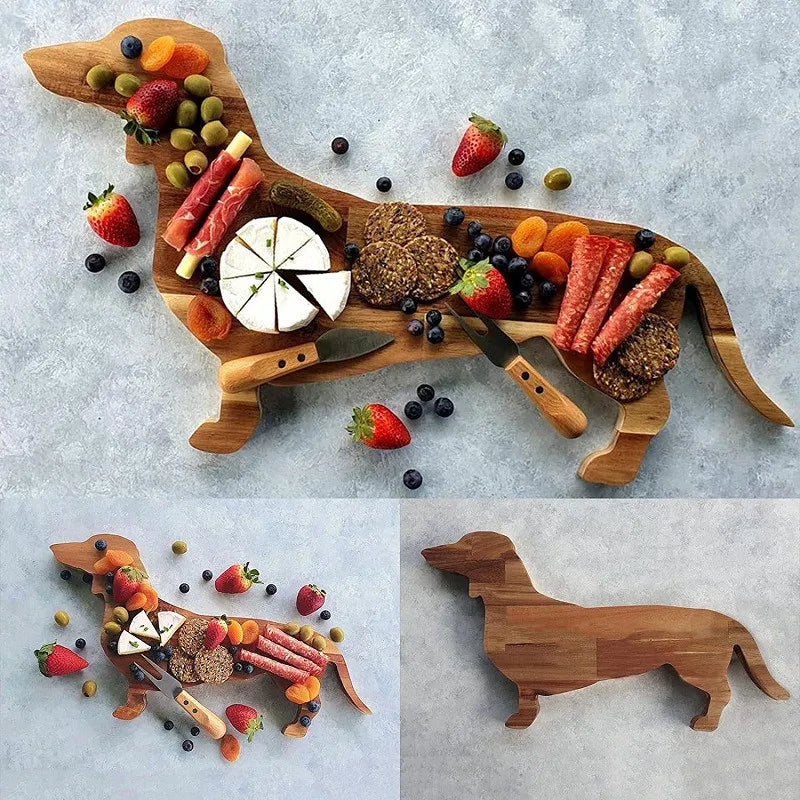 Dachshund Wooden Kitchen Board