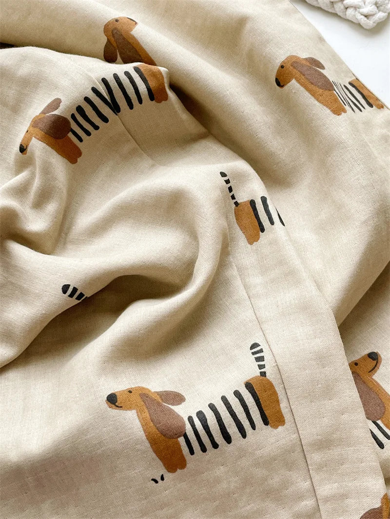 Women's Dachshund Print Two Piece Pyjamas