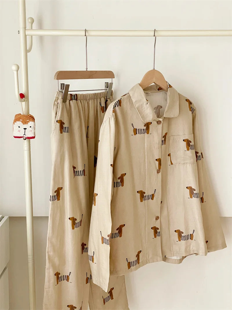 Dachshund print pyjamas hotsell