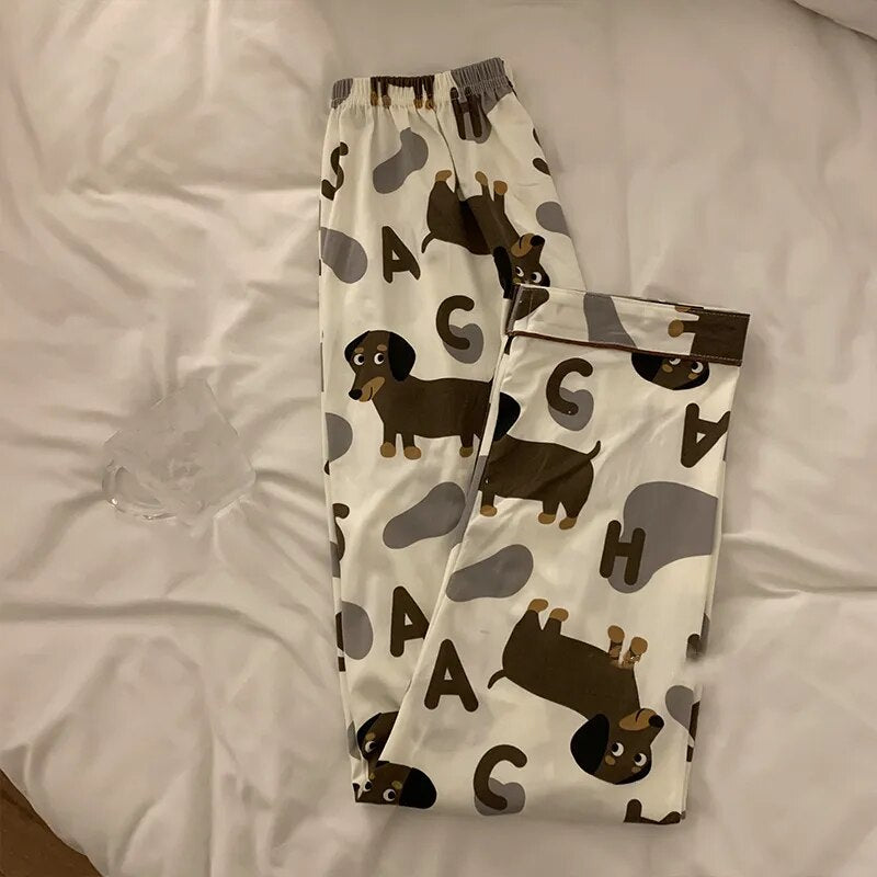 Dachshund Women's Pyjamas Set Top and Trousers