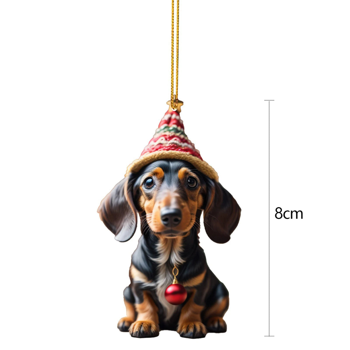 Cartoon Dachshund Christmas Ornaments – Cute Tree Hanging Decor