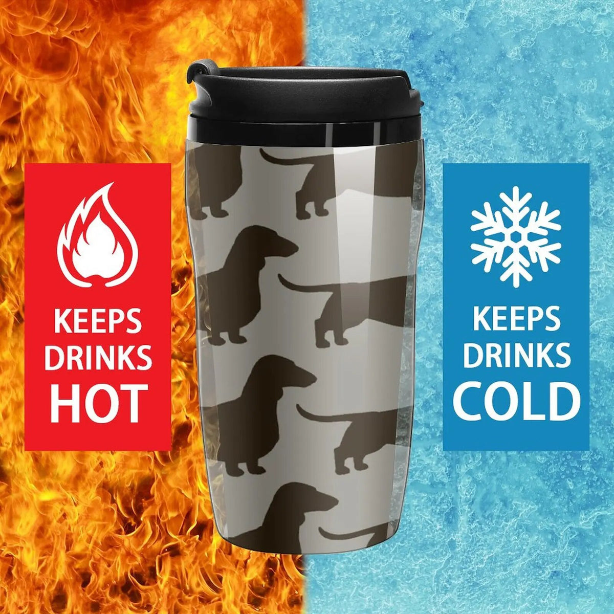 Dachshund Travel Coffee Mug