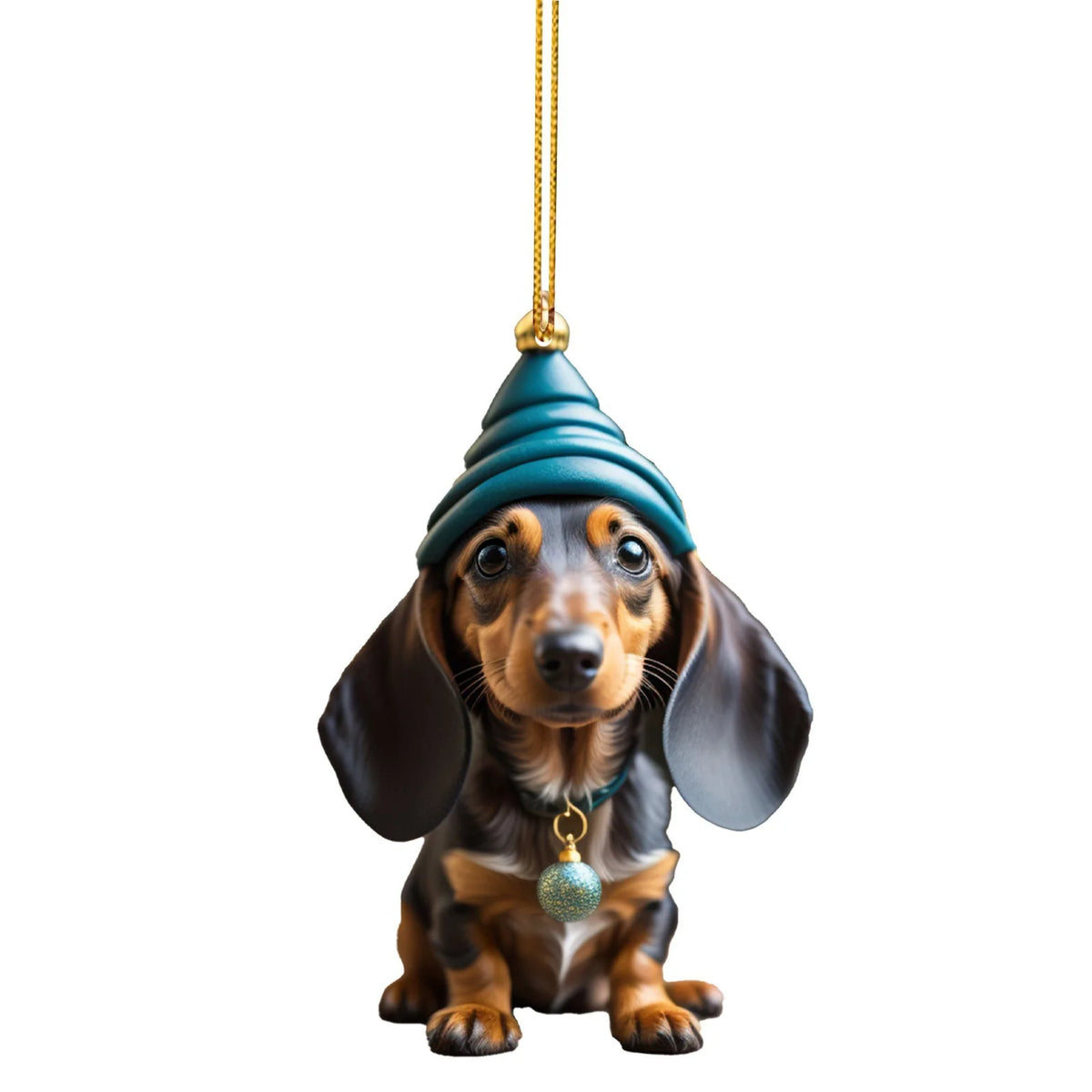 Cartoon Dachshund Christmas Ornaments – Cute Tree Hanging Decor