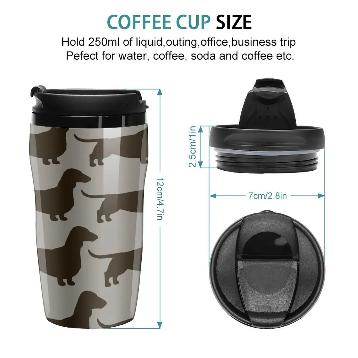Dachshund Travel Coffee Mug