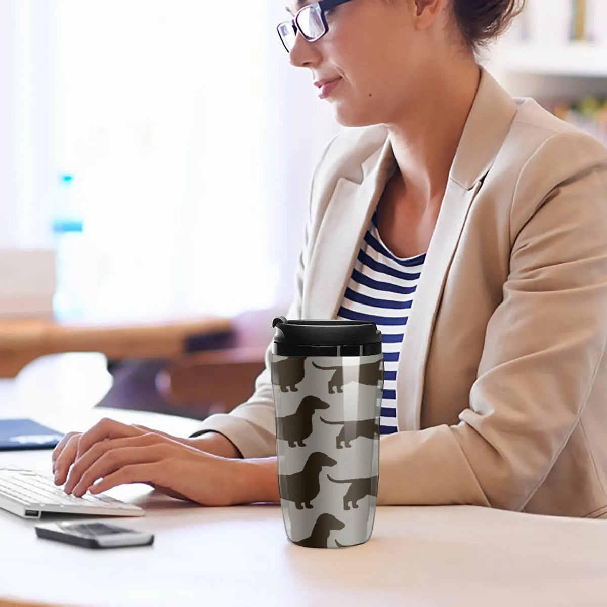 Dachshund Travel Coffee Mug